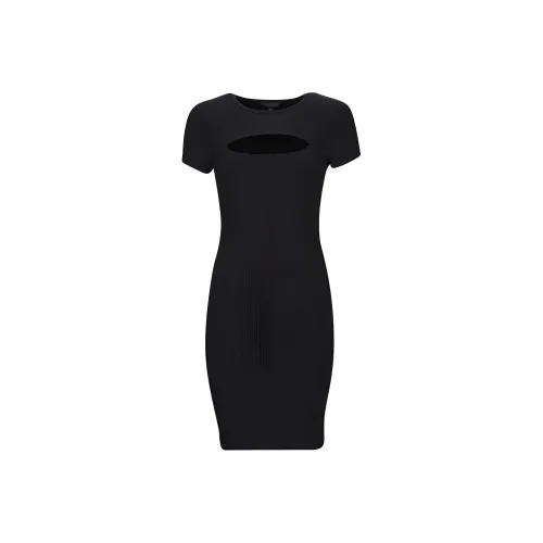GUESS Короткий рукав Платье Женское Черное