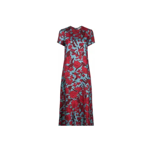 La DOUBLEJ. Короткий рукав платье женское многоцветное