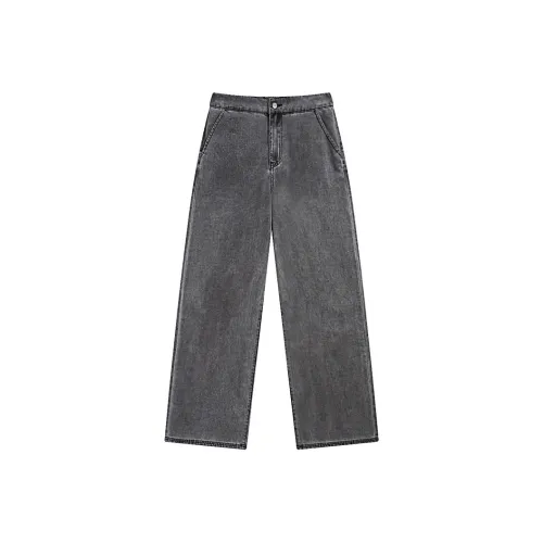 ZIHAN Джинсы Женские Преппи Серый