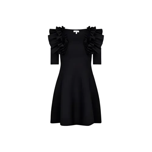 JORYAweekend Короткий рукав Платье Женское Черное