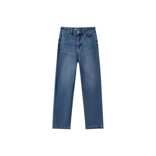 EICHITOO Джинсы Женские Деним Синий