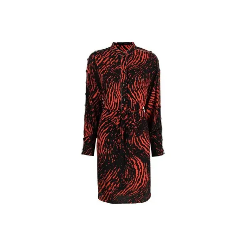 PROENZA SCHOULER Длинное платье с длинными рукавами женское красное