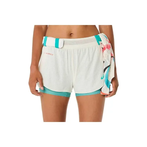 Asics Metarun Повседневные шорты Женские Березовый Белый