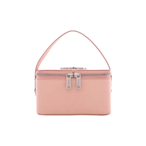 FERRAGAMO GANCINI Телячья кожа Косметичка Женская Розовая
