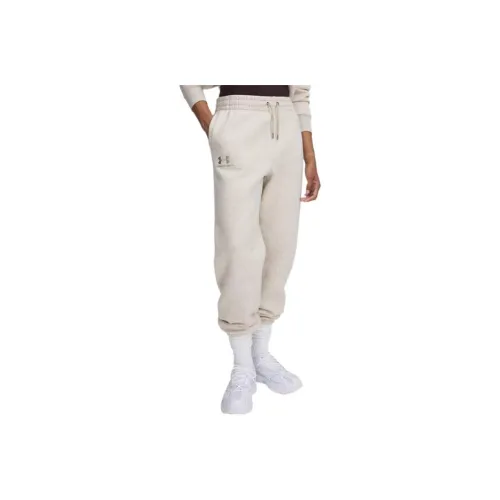 Under Armour Icon Fleece Woven Training Pants Women's Khaki Утершифовые вязаные тренировочные штаны для женщин цвет хаки