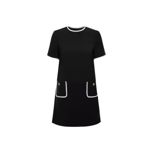 KARL LAGERFELD Короткий рукав Платье Женское Черное