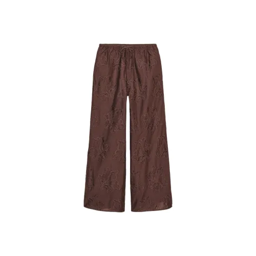 ZARA ZW Series Коричневые Женские Повседневные Брюки