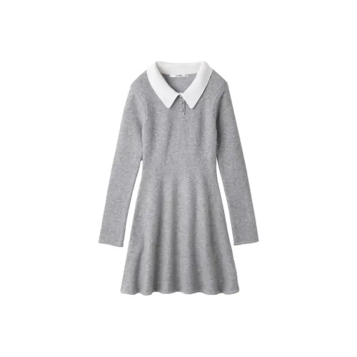 SNIDEL Длинное платье с длинными рукавами женское