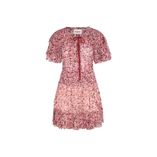 ISABEL MARANT ETOILE Малиновый Женские Короткие Платья с Рукавами