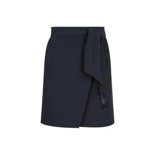 EMPORIO ARMANI SS22 Повседневные короткие юбки Женские Темно-синий