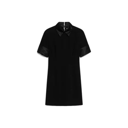 MaxMara Короткий рукав Платье Женское Черное