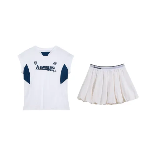 Kawasaki Small Waist Series Повседневная Спортивная Одежда Унисекс Синий Белый