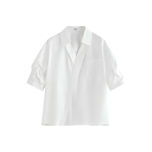 XIAOJUCHUANLI Белые Женские Рубашки
