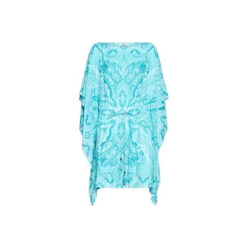 ETRO Синий Женские Длинные Платья с Рукавами