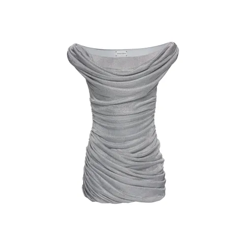 MAGDA BUTRYM Без рукавов Платье Женское Серебристое