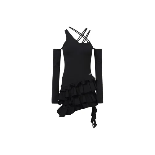 JAC FLEURANT Юбка-платье Женское Черное