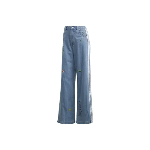 Adidas Originals Jeans Японская версия Женские Синий