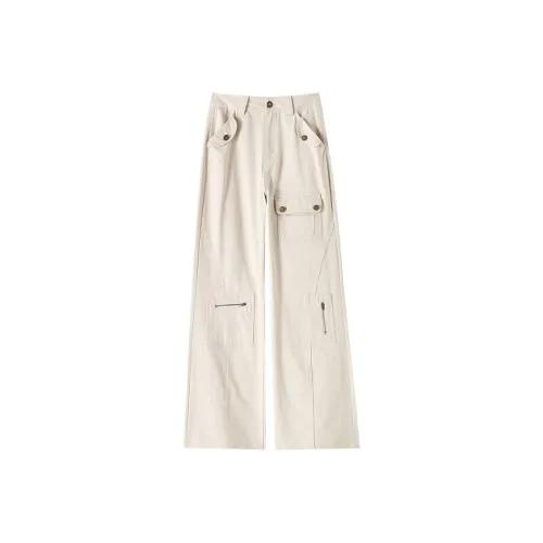 Shuhao Bai Карго Брюки Женские Кофейного цвета