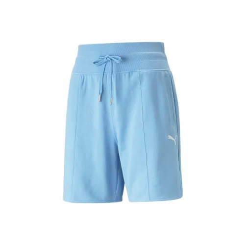 PUMA Женская серия Basic Светло-синие Повседневные шорты для женщин