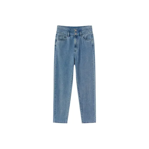 EICHITOO Джинсы Женские Деним Синий