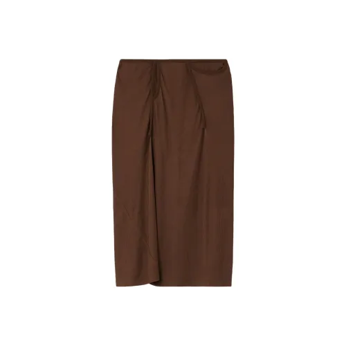 Christopher Esber KNIT Длинная Юбка Женская Коричневая