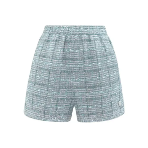 AMIRI Кристальный Boucle Короткие Повседневные Шорты Женские Зеленые