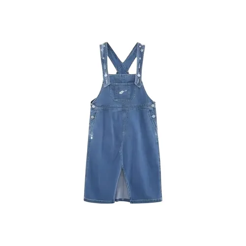 ONIARAI Без рукавов Платье Женское Синее