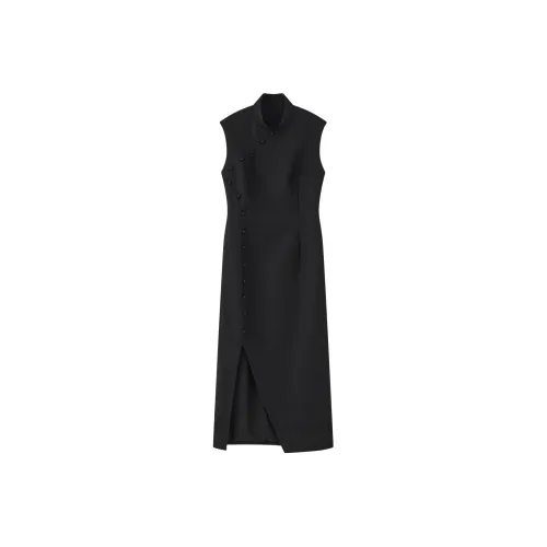 THE SEA LIFE Без рукавов Платье Женское Черный маг