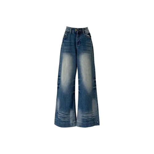 HUINIAN Синие Женские Джинсы