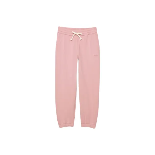 ARITZIA Cozy Sweatfleece Boyfriend Контрастный Jogger Вязаные Спортивные Штаны Женские Tart Pink SOUR Pink