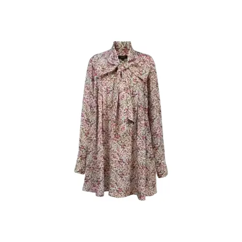 AIVEI Длинное платье с длинным рукавом женское бежевый