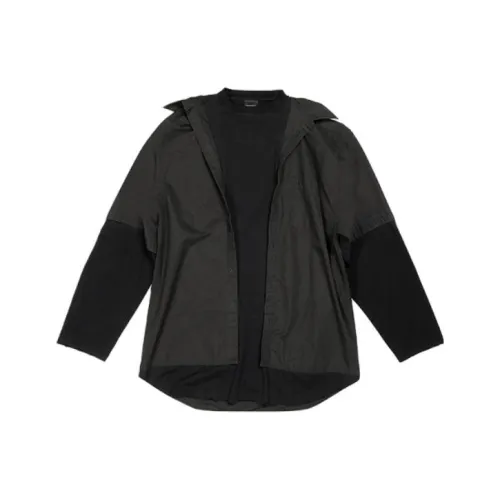BALENCIAGA Черное Женское Длинное Платье с Рукавами