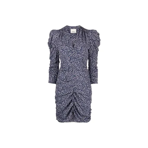 ISABEL MARANT Blue Женские Длинные Платья с Рукавами