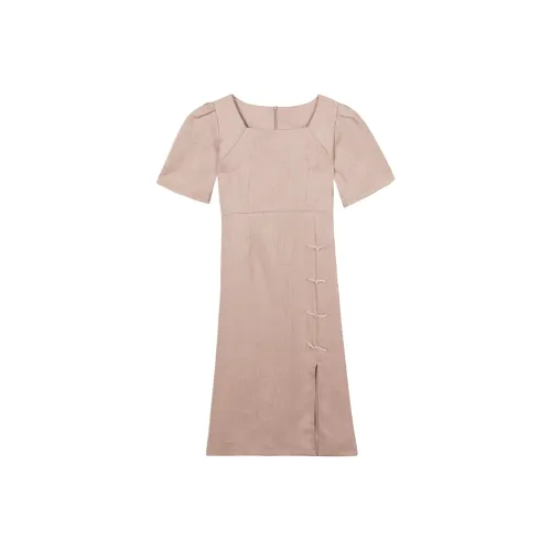 EIDOLON GRAIN Женские Платья с Коротким Рукавом