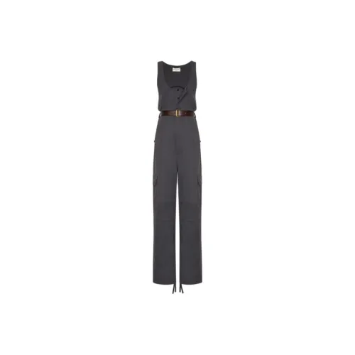 SAINT LAURENT Темно-серые Женские Комбинезоны