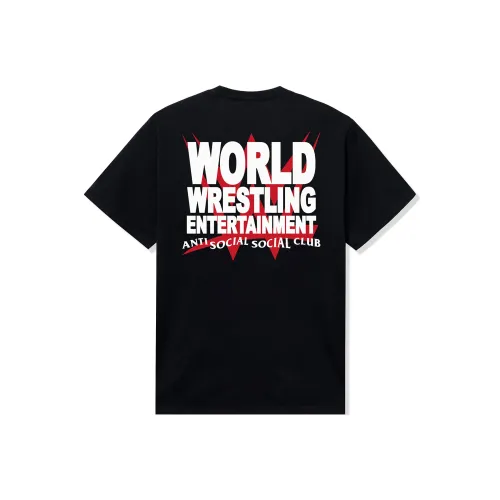 ANTI SOCIAL SOCIAL CLUB WWE Collaboration Черная Унисекс Футболка