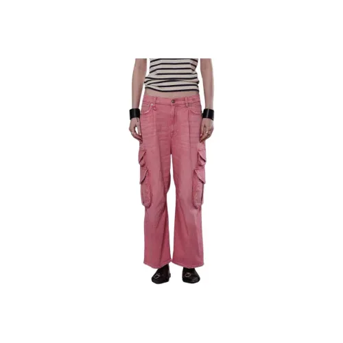 R13 SS25 Джинсы Женские Кораллово-розовый