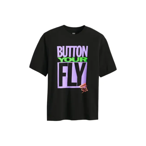 Levis Мужские Черные T-Рубашки