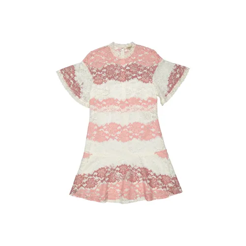 Burberry SS23 Короткий рукав Платье Женское Многоцветное