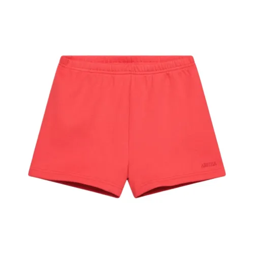 ARITZIA Cozy Sweatfleece Perfect Hi Step Шов Мини Короткий Повседневный Шорты Женские Вишнево-Красный Вишнево-Красный