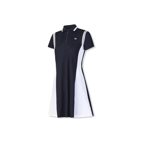 FILA RD Королевский синий Женские Платья с коротким рукавом