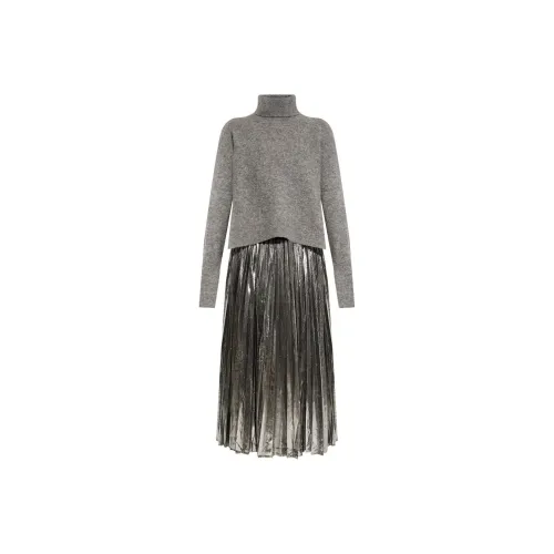 ALLSAINTS Серый Женские Длинные Платья с Рукавами