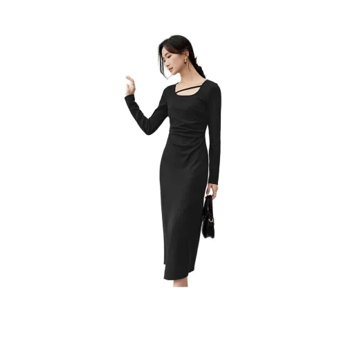 SENTUBILA Длинное платье с длинными рукавами женское