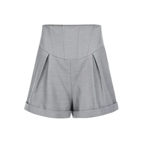 AS DALIO Повседневные шорты женские темно-серые