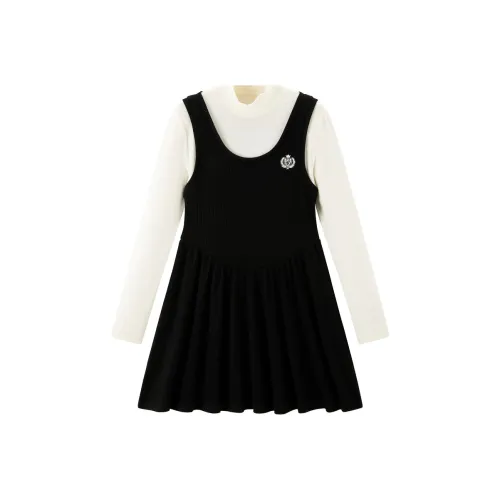 LEDIN Длинное платье с длинным рукавом женское черное