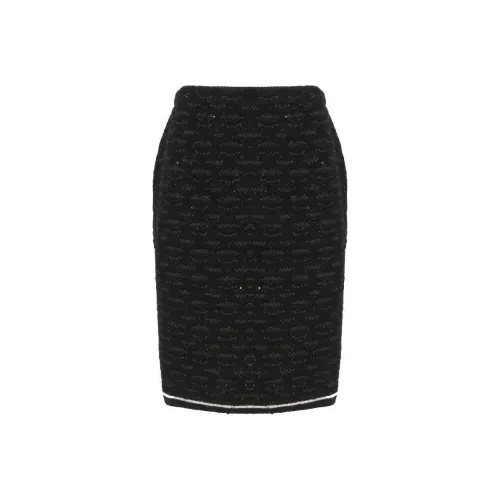 D.Exterior KNIT Длинная Юбка Женская Черная