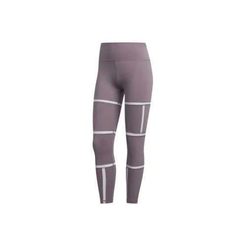 Adidas Светло-фиолетовые Женские Спортивные Брюки