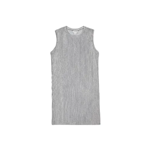 CLUB MONACO Без рукавов Платье Женское Черно-белые полосы