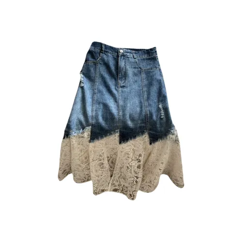 ARIADNAW STUDIO Denim Long Skirt Women's