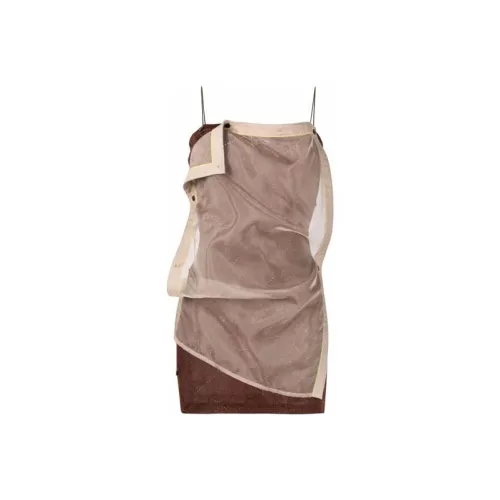 YProject Slip Платье Женское Бронза